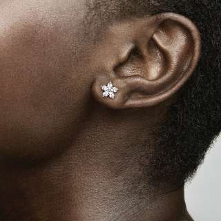 Sparkling Snowflake Stud Earrings 