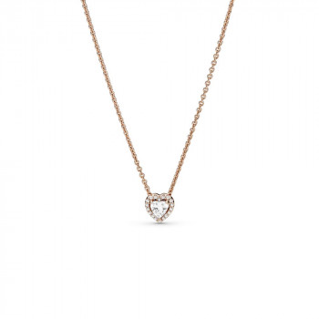 Sparkling Heart Collier Necklace 