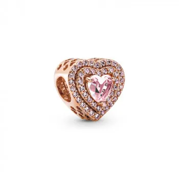 Sparkling Levelled Heart Charm 
