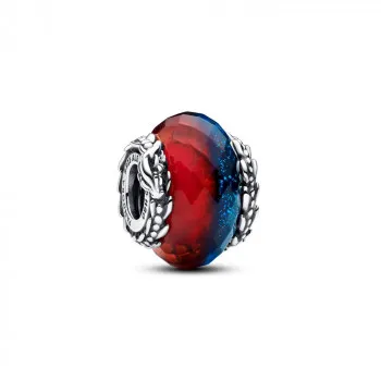 Game of Thrones Ice & Fire Dragons Dual Murano Glass Charm 