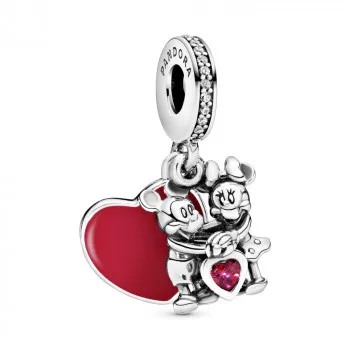 Disney Mickey Mouse & Minnie Mouse Love Dangle Charm 