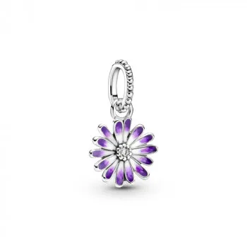 Purple Daisy Dangle Charm 