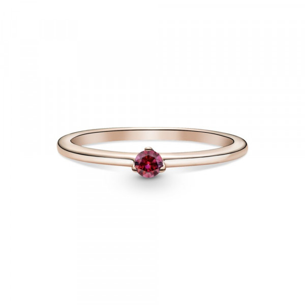 Red Solitaire Ring 