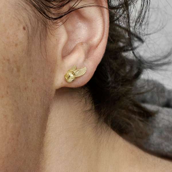 Harry Potter, Golden Snitch Stud Earrings 