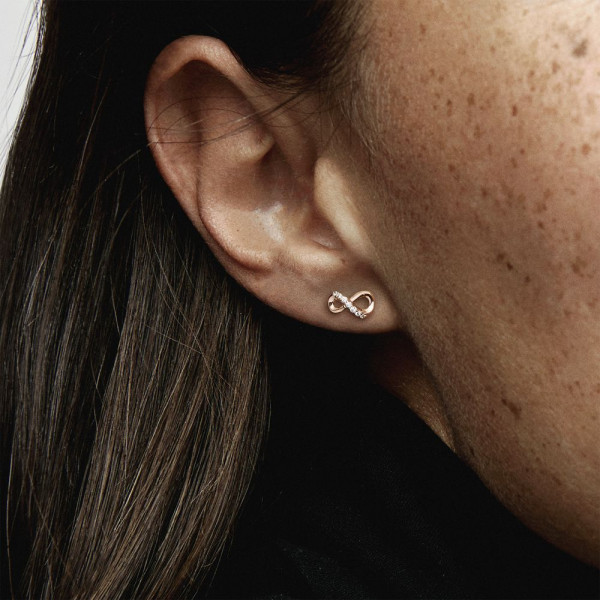 earring Stainless Steel Earrings Infinity Sign Number 