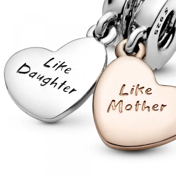 Viseći privjesak Srce za majku i kći 