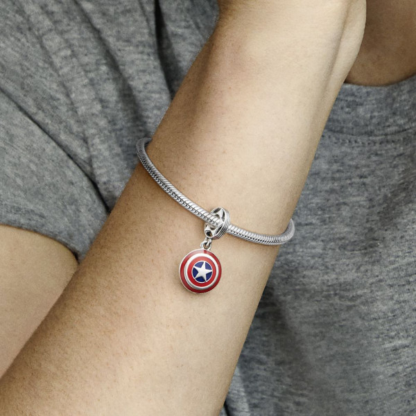 Marvel The Avengers Captain America Shield Dangle Charm 