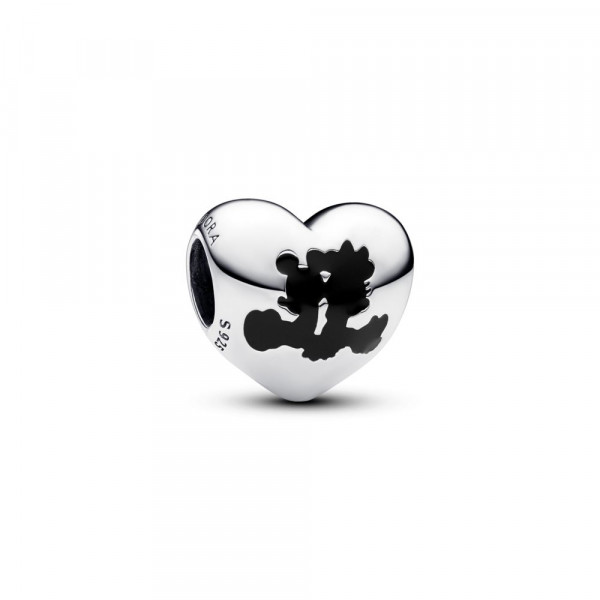 Disney Mickey Mouse & Minnie Mouse Heart Charm 