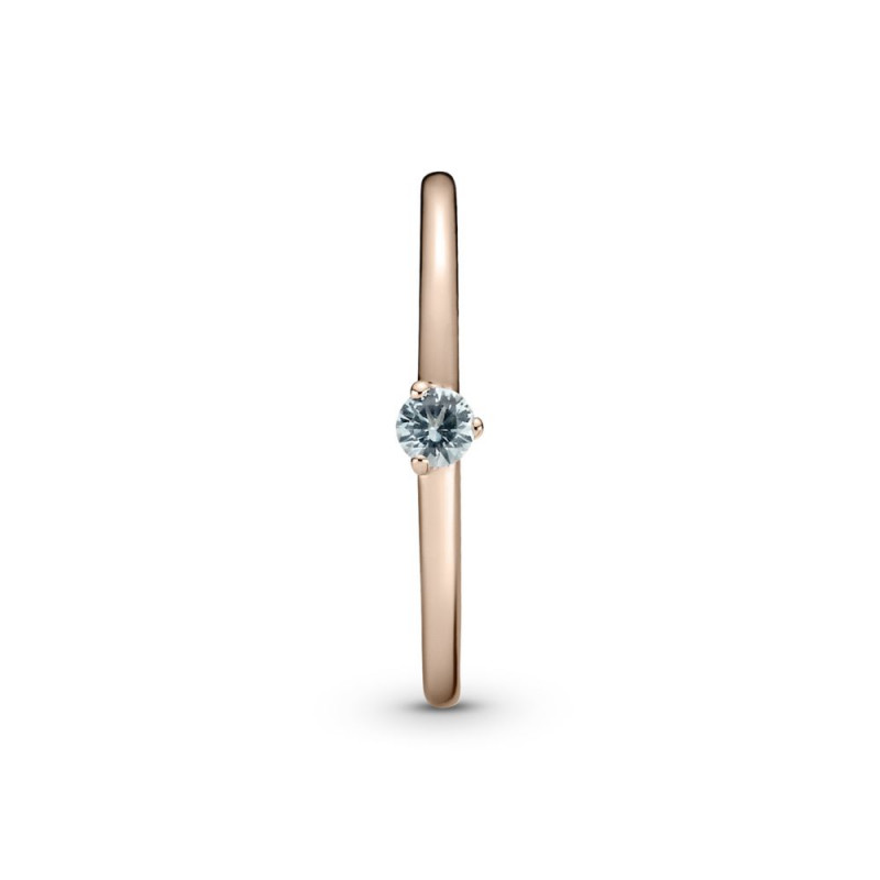 Light Blue Solitaire Ring 
