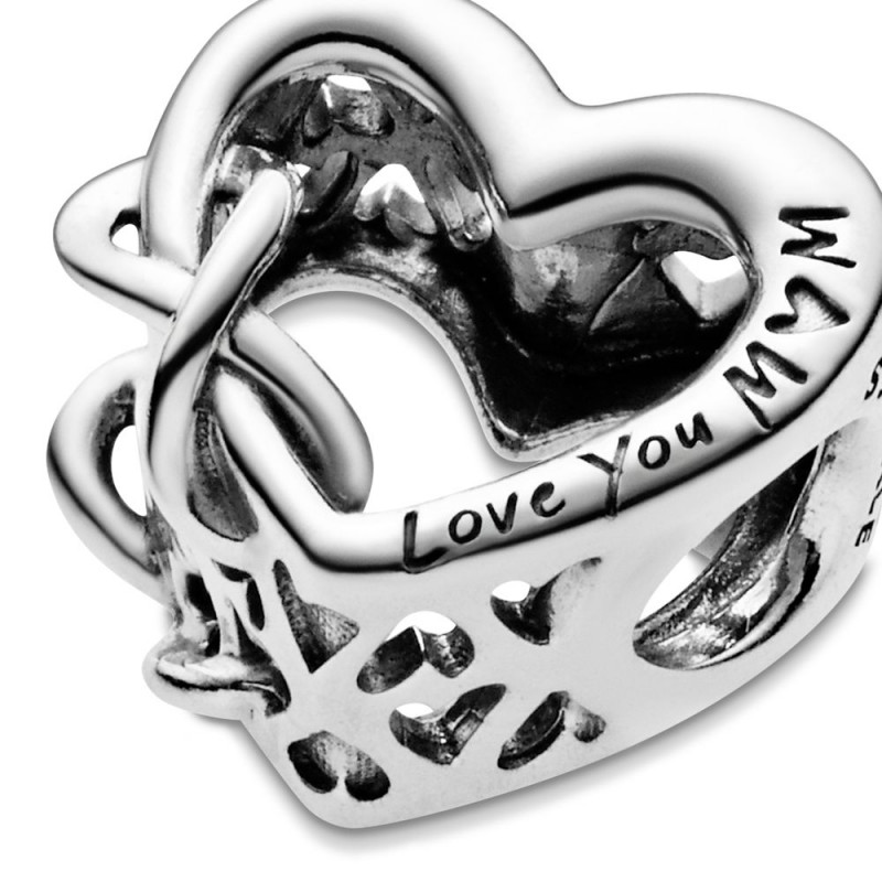 Love You Mum Infinity Heart Charm 