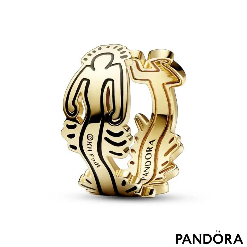 Keith Haring™ x Pandora Wavy Figure Open Ring 