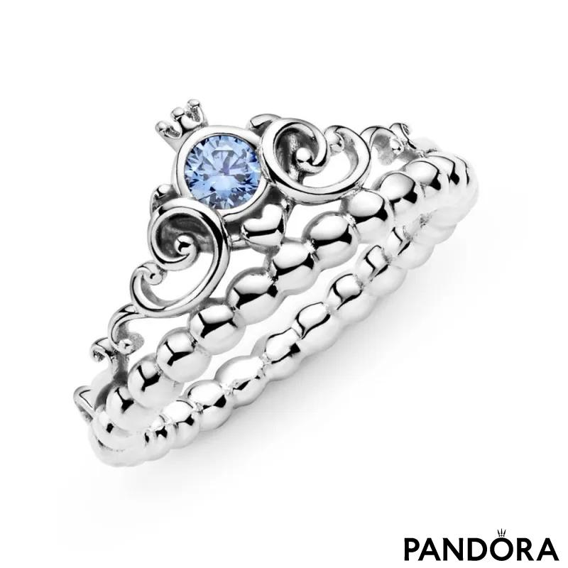 Disney Cinderella Blue Tiara Ring 