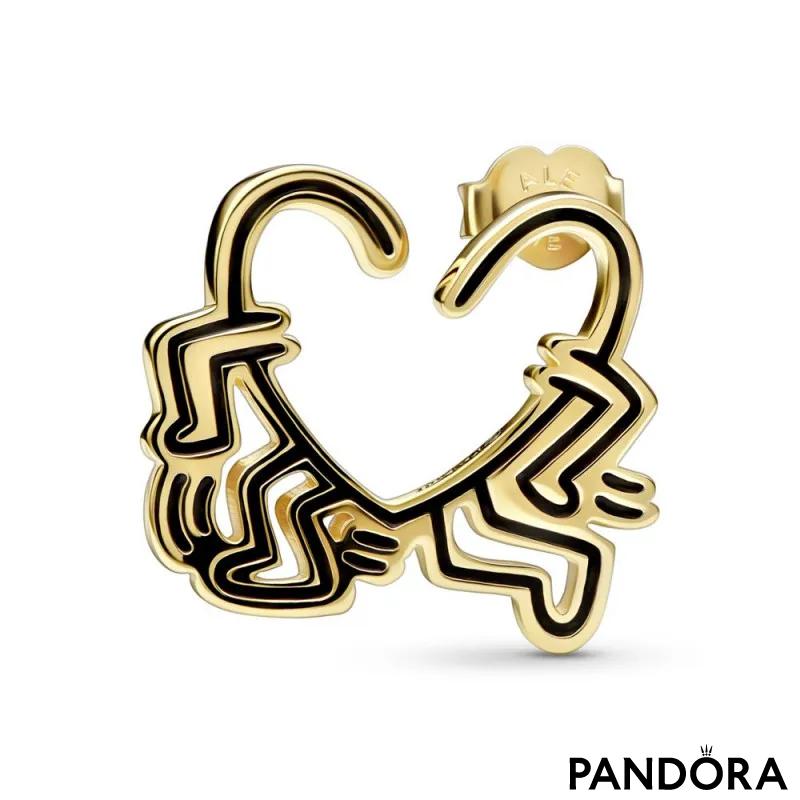 Keith Haring™ x Pandora Walking Heart Stud Earring 