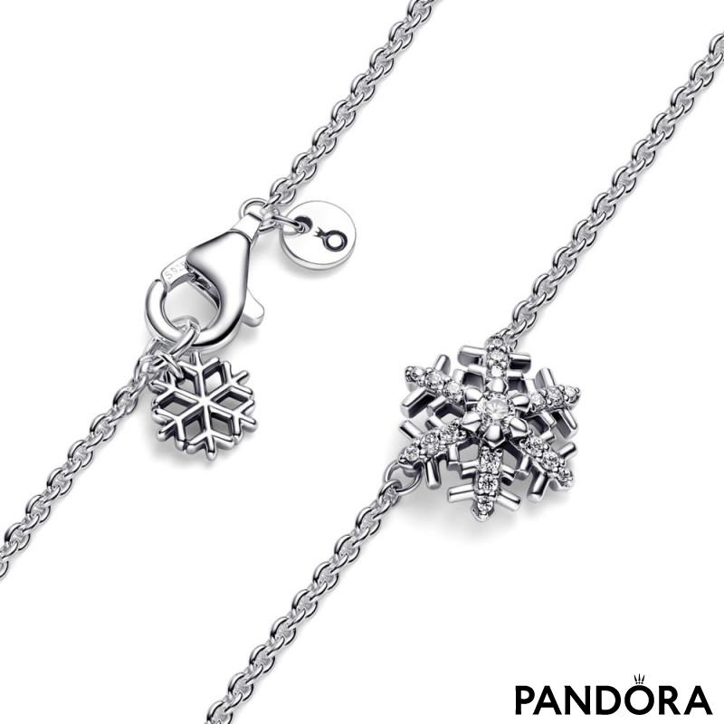 Amazon.com: Dote Dainty Snowflake Pendant Genuine .925 Sterling Silver  Necklace 16-18 Adjustable Chain : Clothing, Shoes & Jewelry
