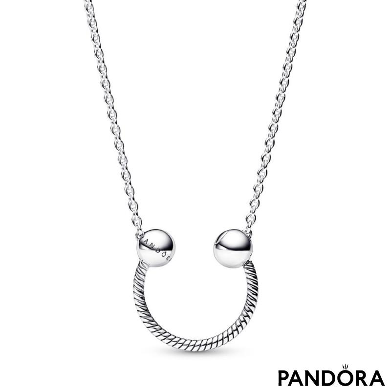 Pandora Moments U-shape Charm Pendant Necklace 