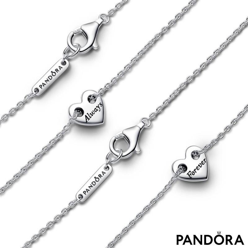 Forever & Always Splittable Heart Collier Necklaces 