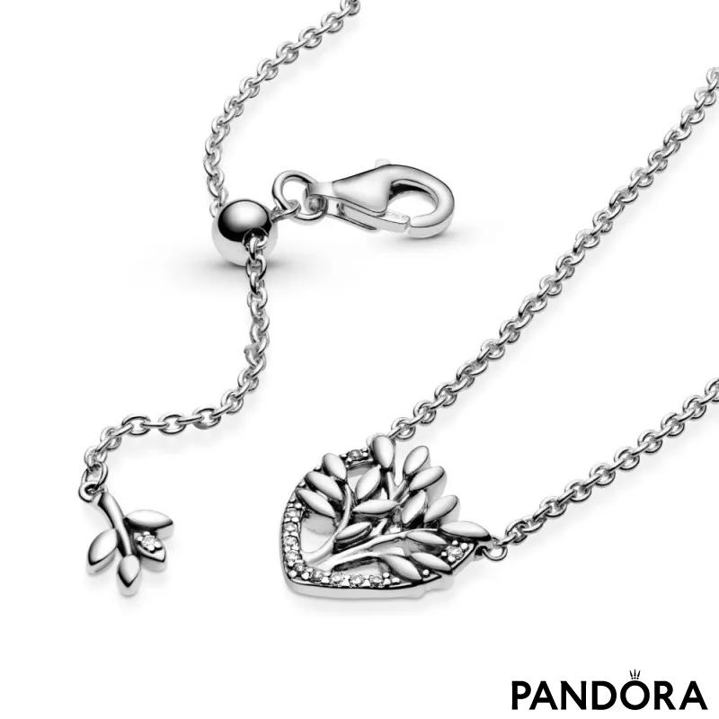 Heart Family Tree Collier Necklace | Sterling silver | Pandora ZA-tuongthan.vn