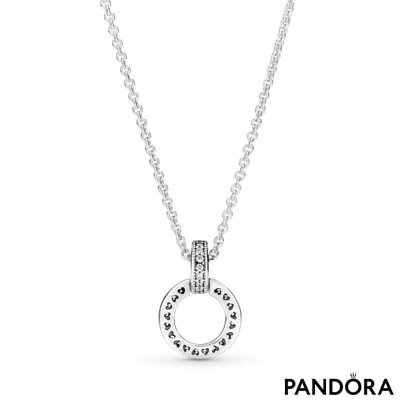 Brilliance Fine Jewelry Diamond Accent Sterling Silver Circle Necklace -  Walmart.com