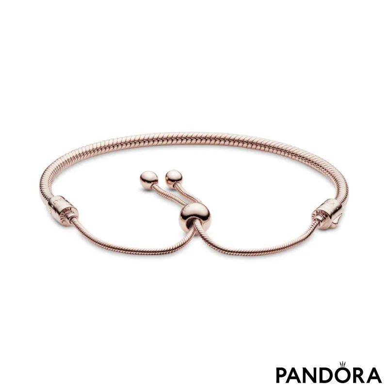 Pandora Moments Snake Chain Slider Bracelet 