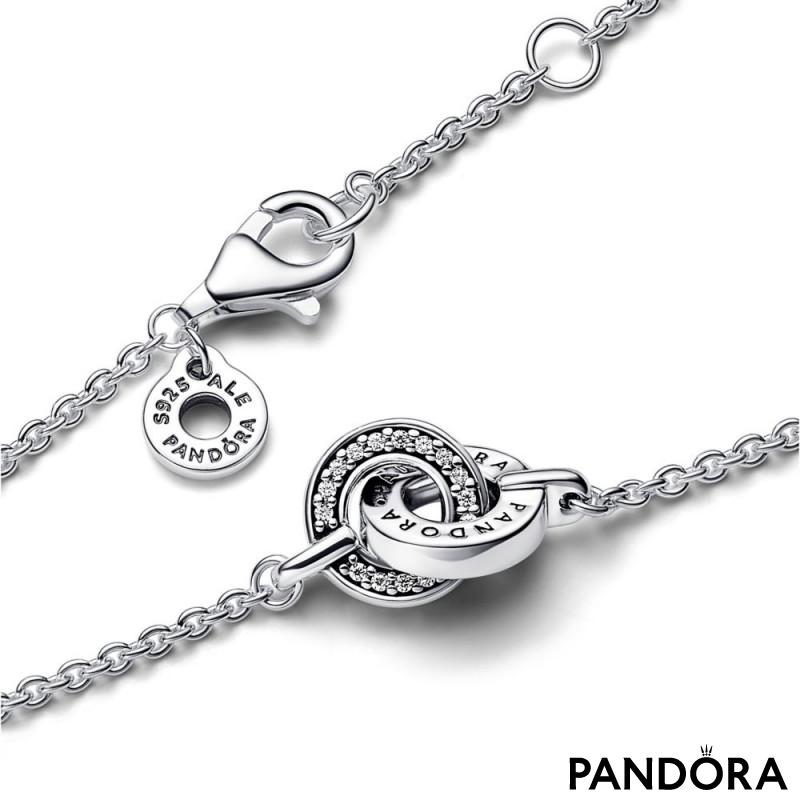 Pandora Signature Intertwined Pavé Chain Bracelet 