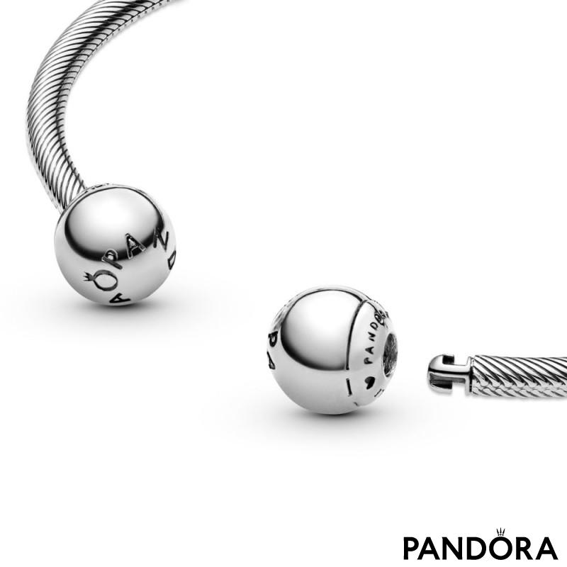 Pandora Moments Snake Chain Style Open Bangle 