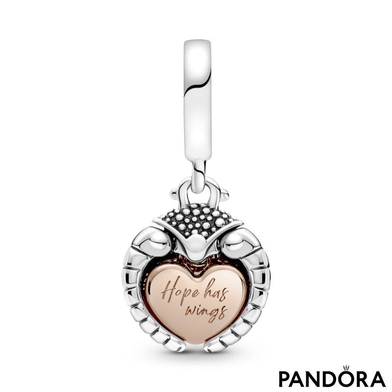Pandora Club 2022 Ladybird & Heart Dangle Charm 