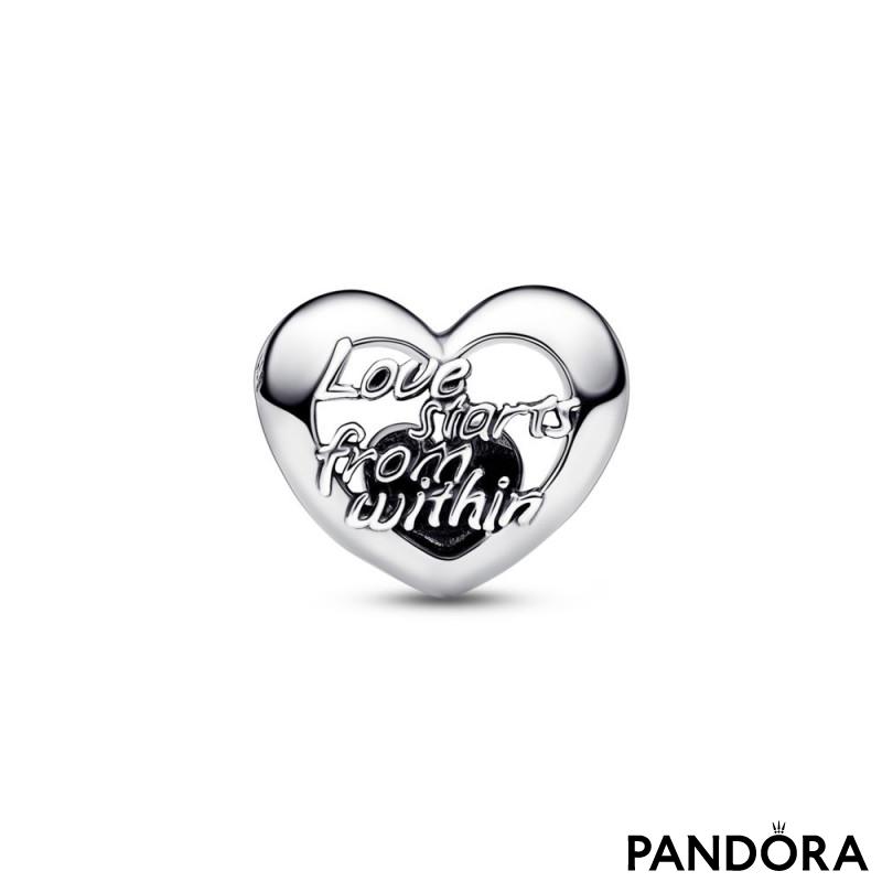 Heart sterling silver charm 