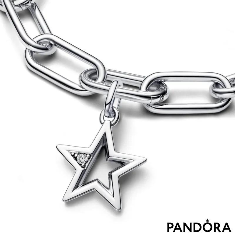 Privjesak s medaljonom Pandora ME Svjetlucava zvijezda 