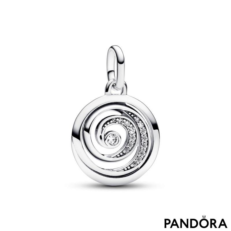 Privjesak s medaljonom Pandora ME Spirala zahvalnosti 