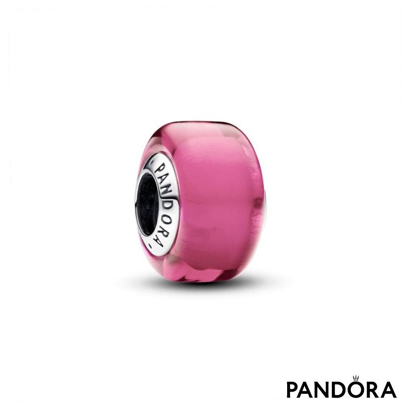 Ružičasti mini privjesak od Murano stakla 