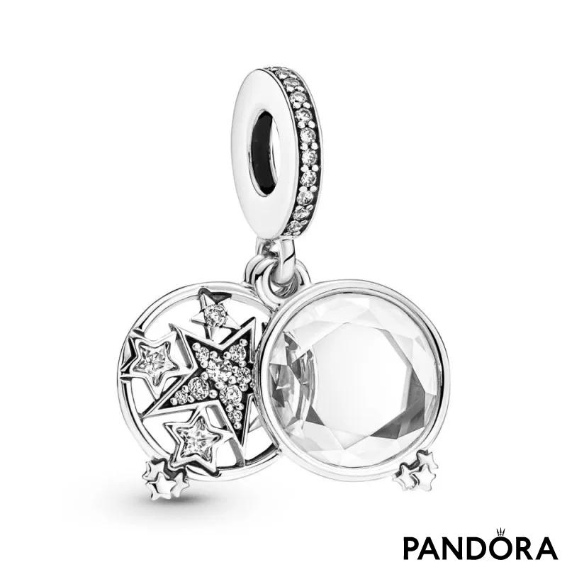 Magnified Star Double Dangle Charm 