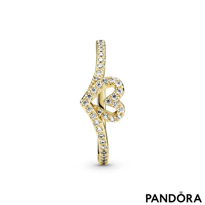 Pandora Timeless Wish Sparkling Heart Ring 
