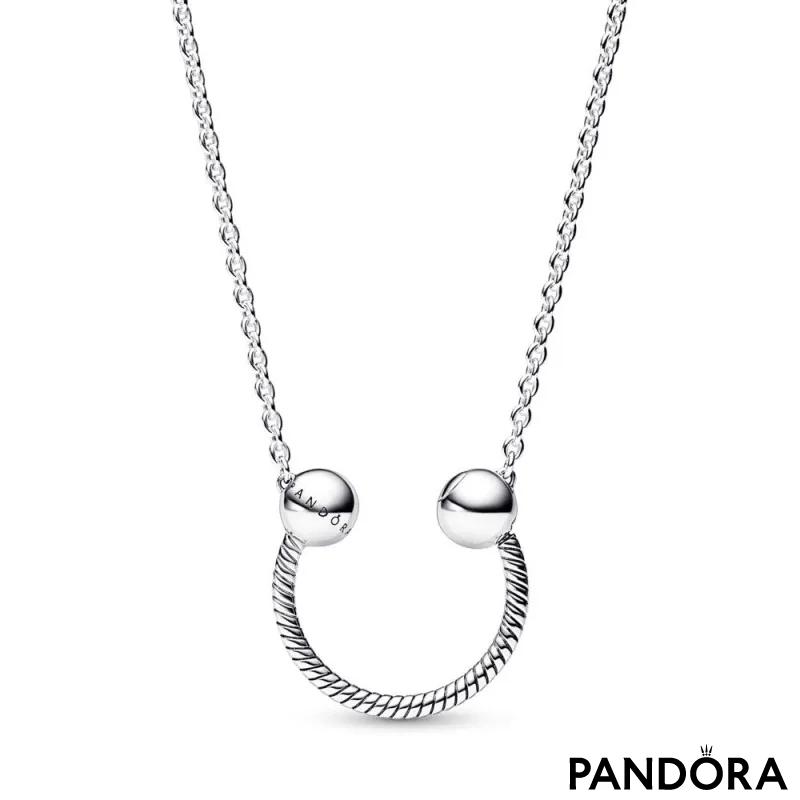 Ogrlica Pandora Moments sa privjeskom u obliku slova U 