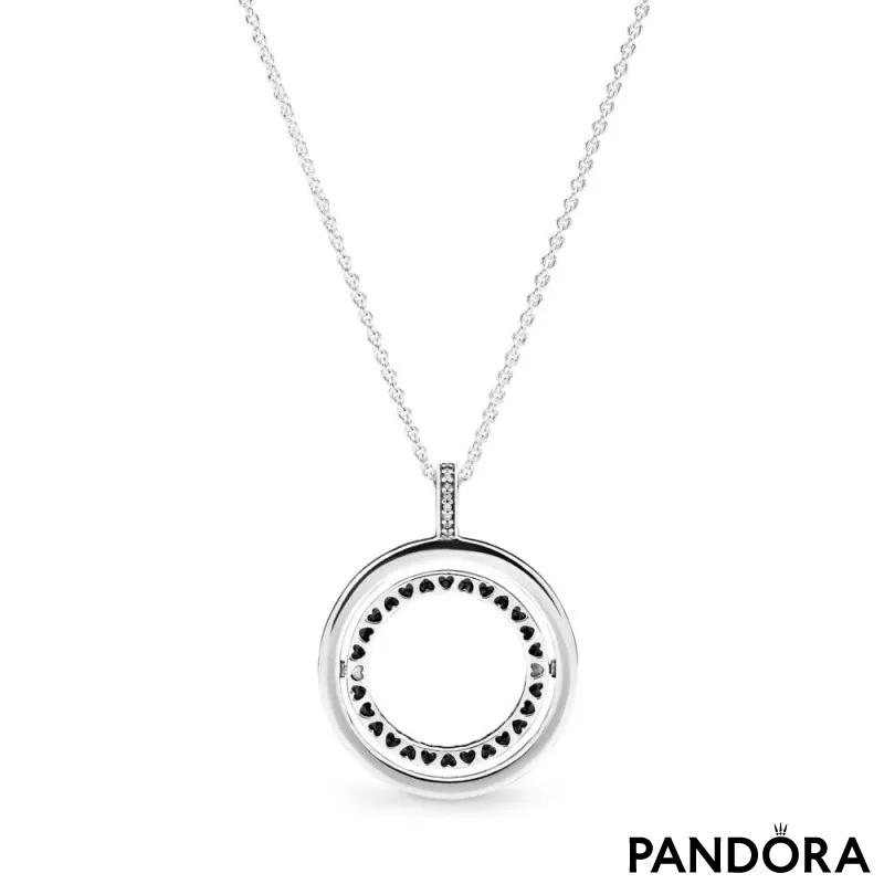 Ogrlica okretajući Pandora logo 