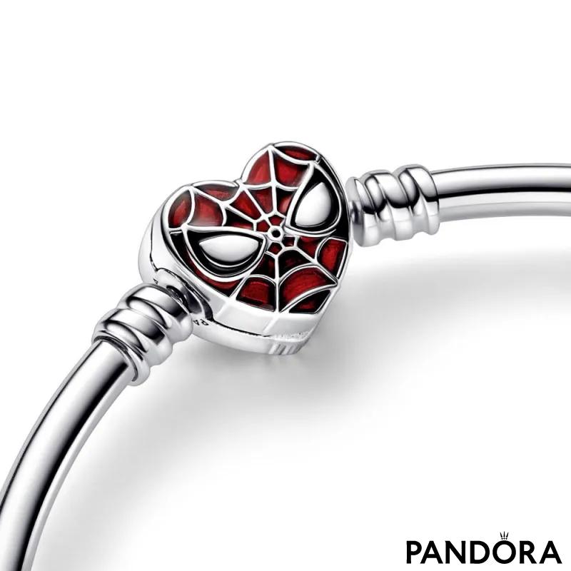Kruta narukvica Pandora Moments s kopčom i maskom Marvelova Spidermana 