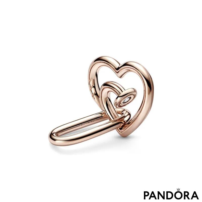 Pandora ME Dvostruka karika stilizirana u obliku šiljastog srca 