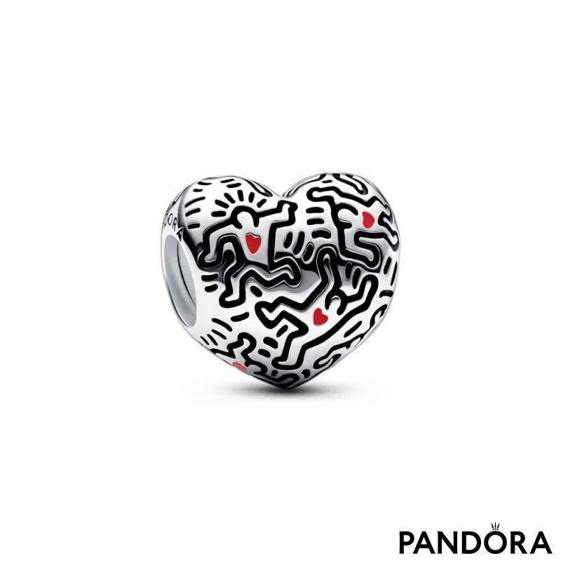 Privjesak Keith Haring™ x Pandora Line Art ljudi 