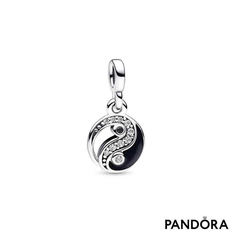 Viseći mini privjesak Pandora ME Blistavi yin i yang 