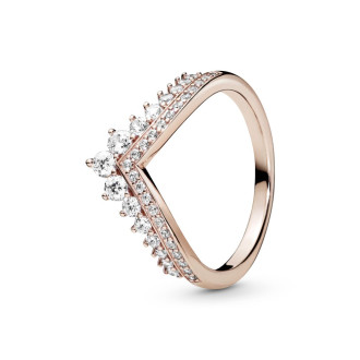 Prsten Wishbone u obliku tijare od 14k roza pozlate