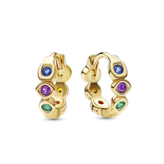 Marvel The Avengers Infinity Stones okrugle naušnice od 14k pozlate