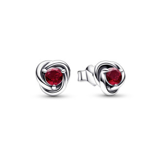 Birthstone srpanj - neviseće crvene naušnice