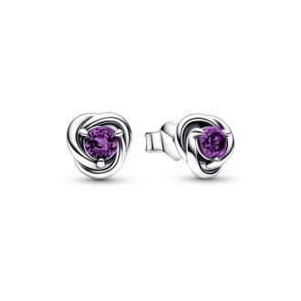 Birthstone veljača - neviseće ljubičaste naušnice
