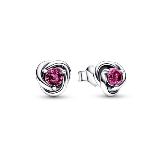 Birthstone listopad - neviseće pink naušnice