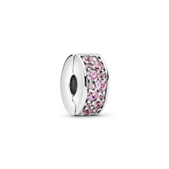 Kopča Roze pavé krug sa silikonskim držačem