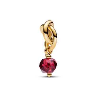 Birthstone srpanj - viseći privjesak od 14k pozlate