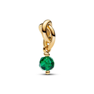 Birthstone svibanj - viseći privjesak od 14k pozlate