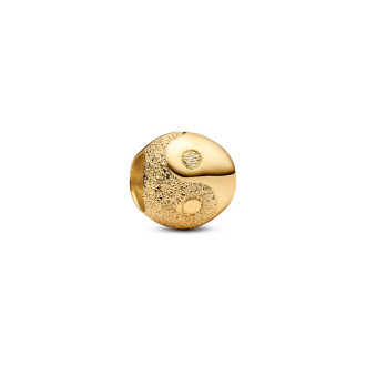 Mini privjesak s teksturom Yin i Yang od 14k pozlate