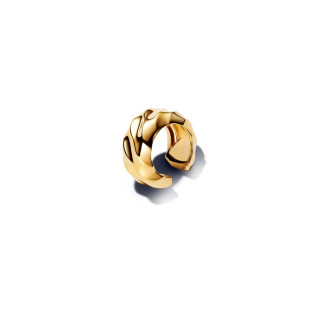Valovite naušnice za 14k pozlatom